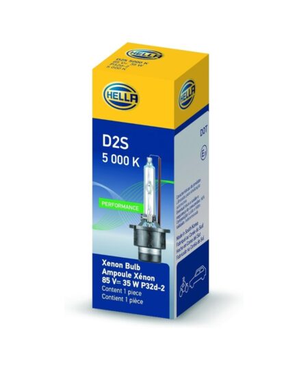 HELLA D2S 5000 K Xenon Performance Bulb, (85V, 35W)