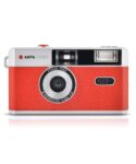 Agfa AG603001 Photo Analogue 35 mm Photo Camera Red Set (Film + Battery)