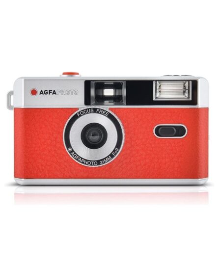 Agfa AG603001 Photo Analogue 35 mm Photo Camera Red Set (Film + Battery)
