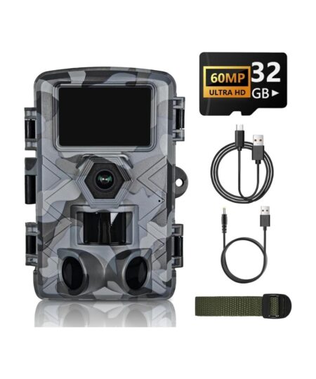 Trail Camera, 60MP Hunting Camera with WiFi