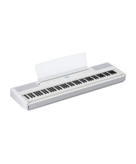 Yamaha 88-Weighted Wooden Key Digital Piano Keyboard, White (P525WH)