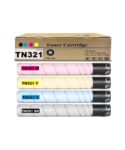 SkyPrint 4-Pack TN221 TN-221 TN321 TN-321 Toner Cartridge Black Cyan Magenta Yellow