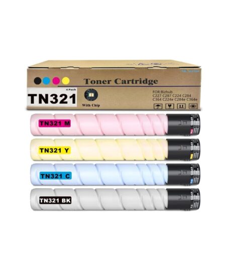SkyPrint 4-Pack TN221 TN-221 TN321 TN-321 Toner Cartridge Black Cyan Magenta Yellow