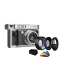 Lomography Lomo'Instant Wide Camera & Lenses Monte Carlo Black Leather